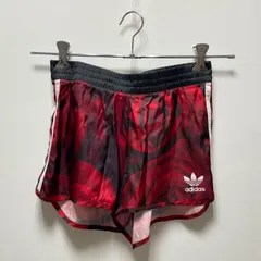 adidas originals アディダスオリジナルス トレーニングウェア ショートパンツ ブラック×レッド バラ柄