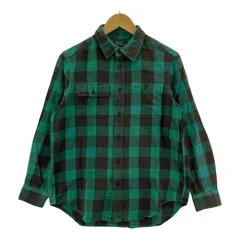 Polo by Ralph Lauren ポロバイラルフローレン チェック ネルシャツ長袖シャツ sizeL(14-16)/グリーン×ブラック