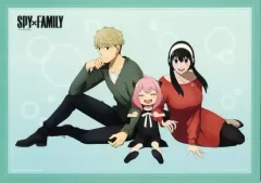 【中古】雑貨 フォージャー家/縁：ブルー 描きおろしイラストボード 「一番くじ SPY×FAMILY -Lovely Ordinary Days-」 C賞