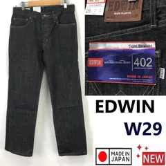タグ付き未使用品/日本製★EDWIN【エドウィン】 402/ブラックデニムパンツ ジーンズ【W29/メンズM程度/股下74cm/gray】ズボン/ボトムス/Pants/Trouser◆BJ028-f
