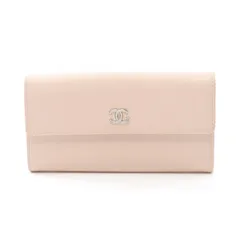 シャネル CHANEL 二つ折り長財布 ココマーク ベビーピンク レザー ココマーク ZIP長財布 レディース Used Bのサムネイル