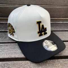 海外限定 Newera ニューエラ 9Forty Aフレーム LA Dodgers ドジャース キャップ 100th Anniv メタリックゴールド (940-186)