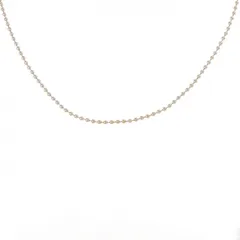 K18YG ボール チェーンネックレス