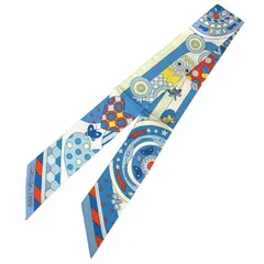 エルメス　ツイリー 森のささやき フクロウ 23年春夏新作【HERMES】フクロウ柄のツイリー 《森のささやき》