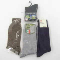 トップバリュ 他 靴下 未使用 無地 ビジネス ソックス 4点セット まとめて メンズ 24-27cmサイズ TOPVALU etc