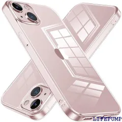 NIMASO ケース iPhone13mini 用 クリアカバー iphone13ミニ 対応 強化ガラス背面 耐衝撃 傷防止 ワイヤレス充電対応 NSC21I323 454