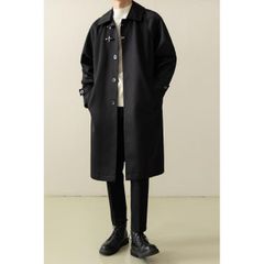 ブラックレーベル】美品✨ステンカラーコート M グレー メンズ 上品