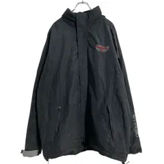 nebulus ナイロンジャケット XL ブラック 中綿 ジップアップ ビッグサイズ 古着卸 アメリカ仕入 a612-8106