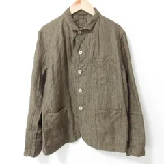 美品 フォーティーファイブアール 45R リネン バンドカラーロングシャツ　L 美品 フォーティーファイブアール 45R リネンバンドカラーロング