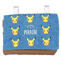 Pokémon ポケモン　ピカチュウフェイス　デニム調　マルチポケット