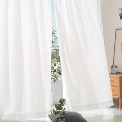 【人気商品】Gemarwel レースカーテン ミラー【厚手 断熱 UVカット90%以上】高い目隠し 133cm丈 100cm幅 1級 2枚組 既成 透けない 遮光 遮熱 UVカット 断熱 保温 子供ルーム 部屋 居間 寝室 洗える 洗濯機対応 ミラーレースボー