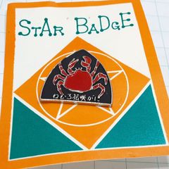未使用 ねむろ花咲ガニ 観光 旅行 記念 山バッジ ピンバッジ PINS ピンズ A30364