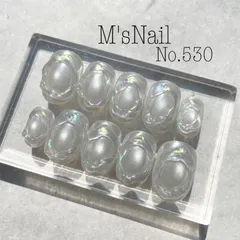 ネイルチップ シンプル マグネット うるうる ちゅるん キラキラ 韓国 Y2k