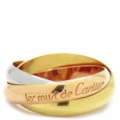 Cartier 1990年製 トリニティ 3連リング ヴィンテージ ヴィンテージ トリニティ リング、カルティエ スタイル
