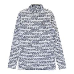 サイズ：0 PEARLY GATES パーリーゲイツ  ハイネック 長袖インナーTシャツ ロゴ柄 ホワイト系 [240101473207] ゴルフウェア レディース ストスト
