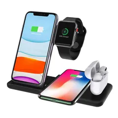 ワイヤレス充電器 4in1 iPhone充電器 Apple Watch Airpods/Pro充電 iPhone 15/14/13/12/11/X/XS/XR/8/8Plus, Samsung Galaxy S23/S22/S21/S20/S10/Note 0