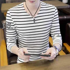 [3XL]メンズ ファッション 服  オシャレ シンプル 大人 かっこいい 大きいサイズ ストリート 紳士服  長袖 T シャツ カジュアル スウェット シャツ 韓国 スタイル トップス