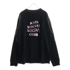 ANTI SOCIAL SOCIAL CLUB (アンチソーシャルソーシャルクラブ) ロゴプリント コットン クルーネックスウェットトレーナー ブラック SS3000Pのサムネイル