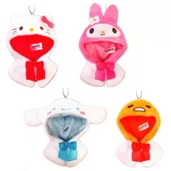 【中古】キーホルダー・マスコット(キャラクター) 全4種セット 「サンリオキャラクターズ キャラぷちポンチョ」