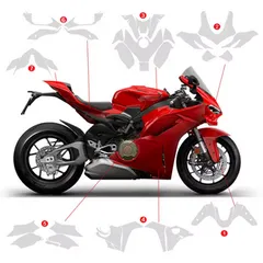 水野涼直筆サイン入りパニガーレv4 ドゥカティカウル