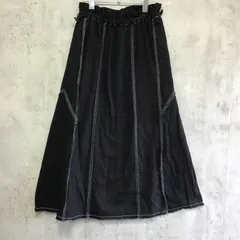 niko and ...  ニコアンド　ロングデニムフレアスカート　黒　レディース　Mサイズ