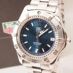 中古】タグ・ホイヤー 2000シリーズ キャリバー 5 WK2117-1 TAG HEUER Calibre 5 200M 防水 デイト 自動巻 青  メンズ+元箱 - メルカリ