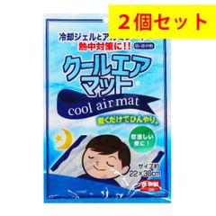 【2個セット】クールエアマット 肩・背中用 300ｇ【日本製】まとめ売り クール ひんやり 夏 熱中症 熱中症対策 背中冷やし 冷却マット クールマット