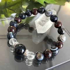 【一点物】アマビエオニキス×天眼石★BD059天然石ブレスレットパワーストーン