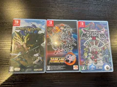 Nintendo switch ソフト モンスターハンターRISE スーパーロボット大戦30 ドラゴンクエストモンスターズ3 セット売り K273