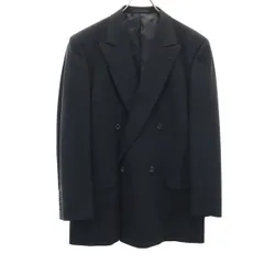 ビサルノ 日本製 ウール テーラードジャケット LL ブラック VISARUNO メンズ 古着 【240115】