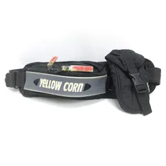 Q■イエローコーン/YELLOW CORN バイク用 ボディーバッグ/BAG■黒/男女兼用/75【中古】