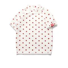 ☆ ドット ☆ 130cm ☆ ラッシュガード ユニセックス ykmms9082 ラッシュガード キッズ 半袖 女の子 男の子 水陸両用 ジュニア ユニセックス 子供 子ども プール 幼稚園 保育園 小学生 おしゃれ かわいい キッズラッシュガード