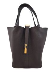 【新品】エルメス HERMES ハンドバッグ ピコタンロックPM　トリヨン　プルノワール　 W刻印 G金具
