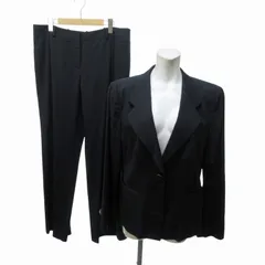 ジョルジオアルマーニ GIORGIO ARMANI カジュアル スーツ セットアップ ジャケット パンツ シングル 48 黒 ブラック 0805 IBO73のサムネイル