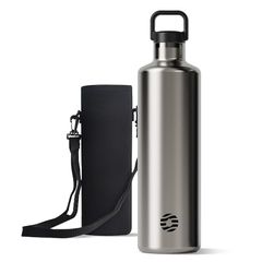 【新品】 FJbottle 水筒 1.75リットル 真空断熱 保温 保冷 第2世代 ステンレスボトル 直飲み スポーツボトル スポーツ飲料対応 水筒カバー付き 男の子 女の子 大人 子供 シルバー 1のサムネイル