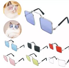 1本 ミニチュア　スクエア　眼鏡 メガネ サングラス 伊達眼鏡 犬 猫 ドール
