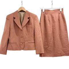 RE204 THE SCOTCH HOUSE  ザスコッチハウス　スカートスーツ　セットアップ　テーラードジャケット　ブラウン系　レディース　サイズ 9号 11号
