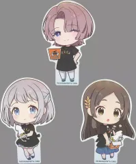 【中古】シール・ステッカー 麻央＆リーリヤ＆千奈 ダイカットステッカーセットB 「学園アイドルマスター×ばくだん焼本舗 池袋店限定 POP UP