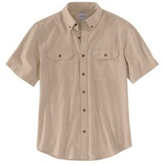 カーハート　シャンブレー　半袖　シャツ　ベージュ　●新品　Carhartt