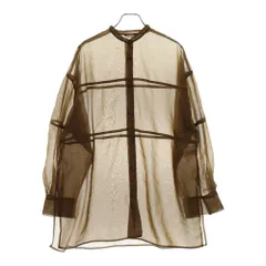 CLANE - シースルーシャツ - SWITCH SHEER SHIRT - BROWN
