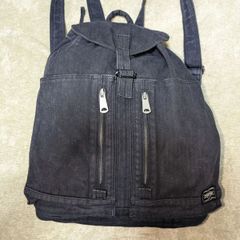 PORTER　デニムバックパック　ブラック