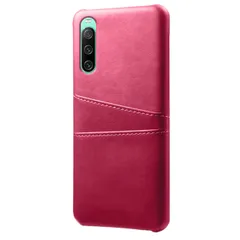 Xperia 10 IV ケース SO-52C SOG07 エクスペリア10 マーク4  カード収納 レザー スマート ケース 【Color】 マゼンタ