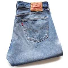 Levi'sリーバイス 501 ダメージ デニムパンツ ヒゲ W36 L40★SDP3778 ジーンズ ストレート クラッシュ ボロ ロング