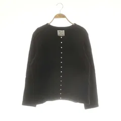 アニエスベー agnes b. 24AW アダムエロペ別注 プレッション カーディガン スウェット 裏起毛 M ブラック /DF ■OS レディース ADAM ET ROPÉ FEMME(アダム エ ロペ ファム) / 【agnes b. pour