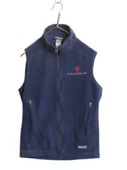 【お得なクーポン配布中!】 パタゴニア シンチラ フリース ベスト メンズ XS 古着 14年製 Patagonia アウトドア フルジップ 重ね着 前開き ハイネック 企業 企業物 紺