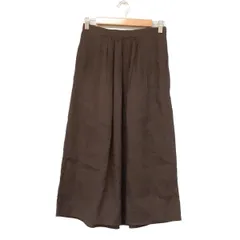 MARGARET HOWELL　 ウール　麻リネン スカート　ブラウン　サイズⅡ 2025年最新】マーガレットハウエル ロングスカート サイズ2の