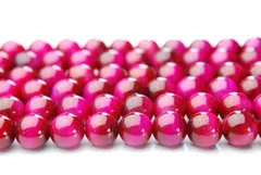 ピンクタイガーアイ 6mm １連（約38cm） パワーストーン 天然石 _R777-6