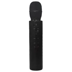 【HY】【新品】カラオケ マイク bluetooth 家庭用 ワイヤレスマイク テレビ 接続 練習 録音 家 自宅 音楽再生 マイクロSD MP3 WMA WAV スマホ 84150-1-BK[送料無料(一部地域を除く)]HY002