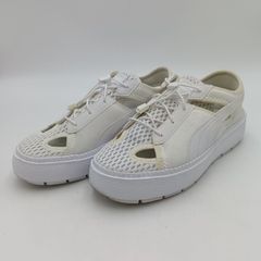 PUMA プーマ PLATFORM TRACE LITE MULE プラットフォーム トレース ライト ミュール スニーカー サンダル ホワイト レディース 23.5cm F-5-9