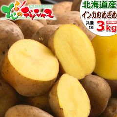 【予約/10月上旬(10月3日)頃から出荷予定】 北海道産 越冬 じゃがいも インカのめざめ 3kg (JA共撰/M-LMサイズ) 秋野菜 インカの目覚め ジャガイモ 馬鈴薯 野菜 ギフト 贈り物 お祝い プレゼント ご家庭用 北海道 グルメ お取り寄せ